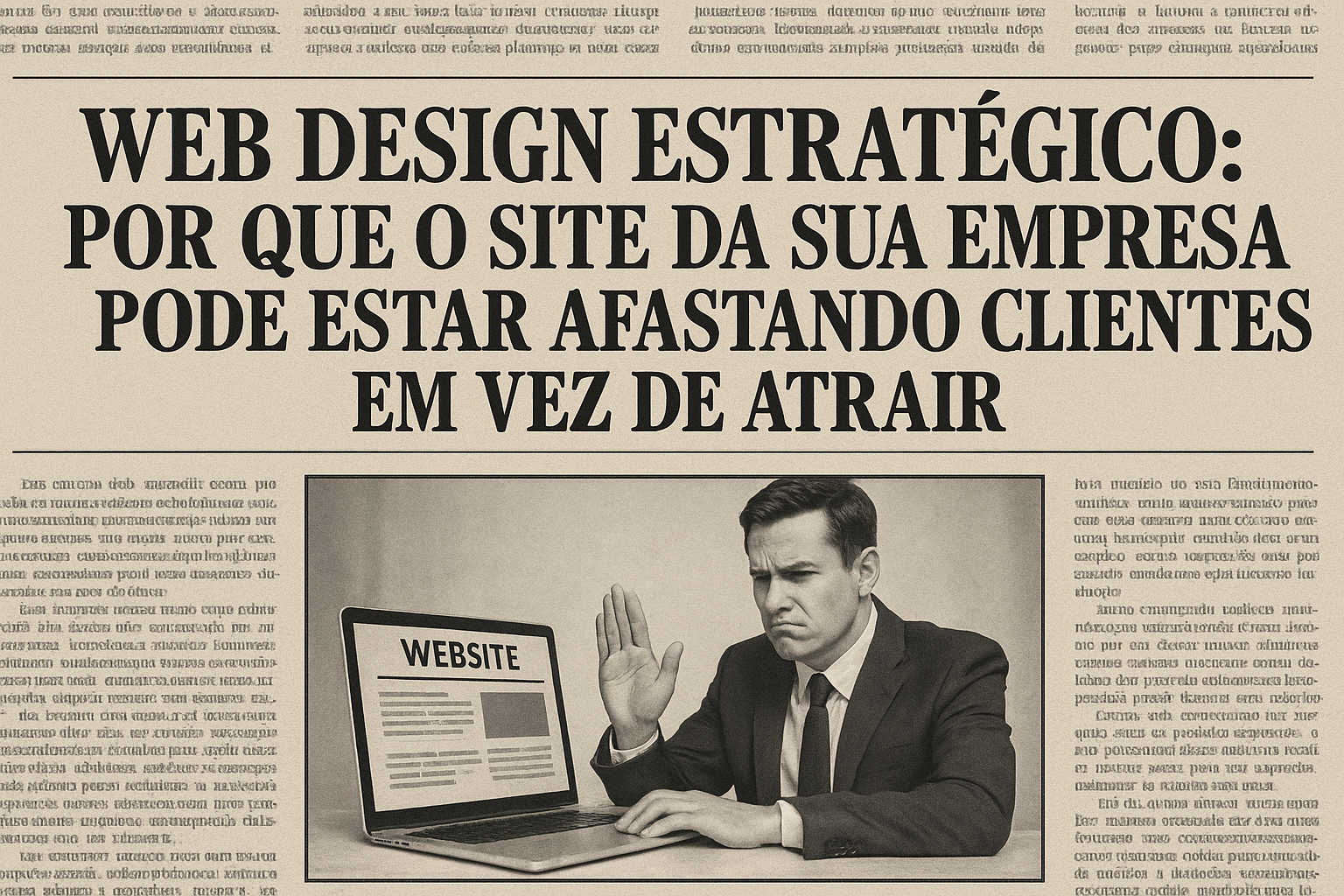 Web Design Estratégico: Por Que o Site da Sua Empresa Pode Estar Afastando Clientes em Vez de Atrair
